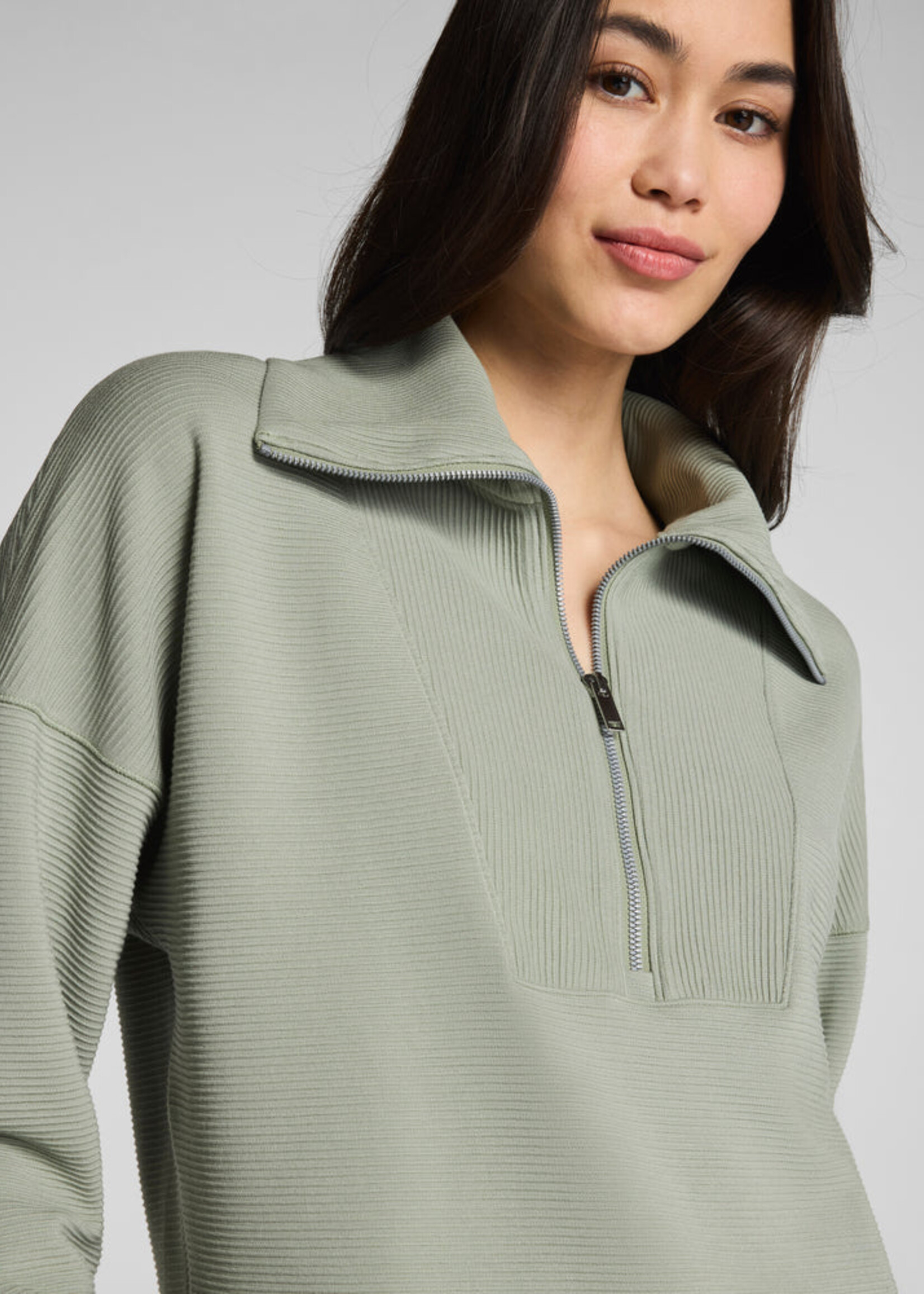 SPANX AirEssentials French Rib Half Zip