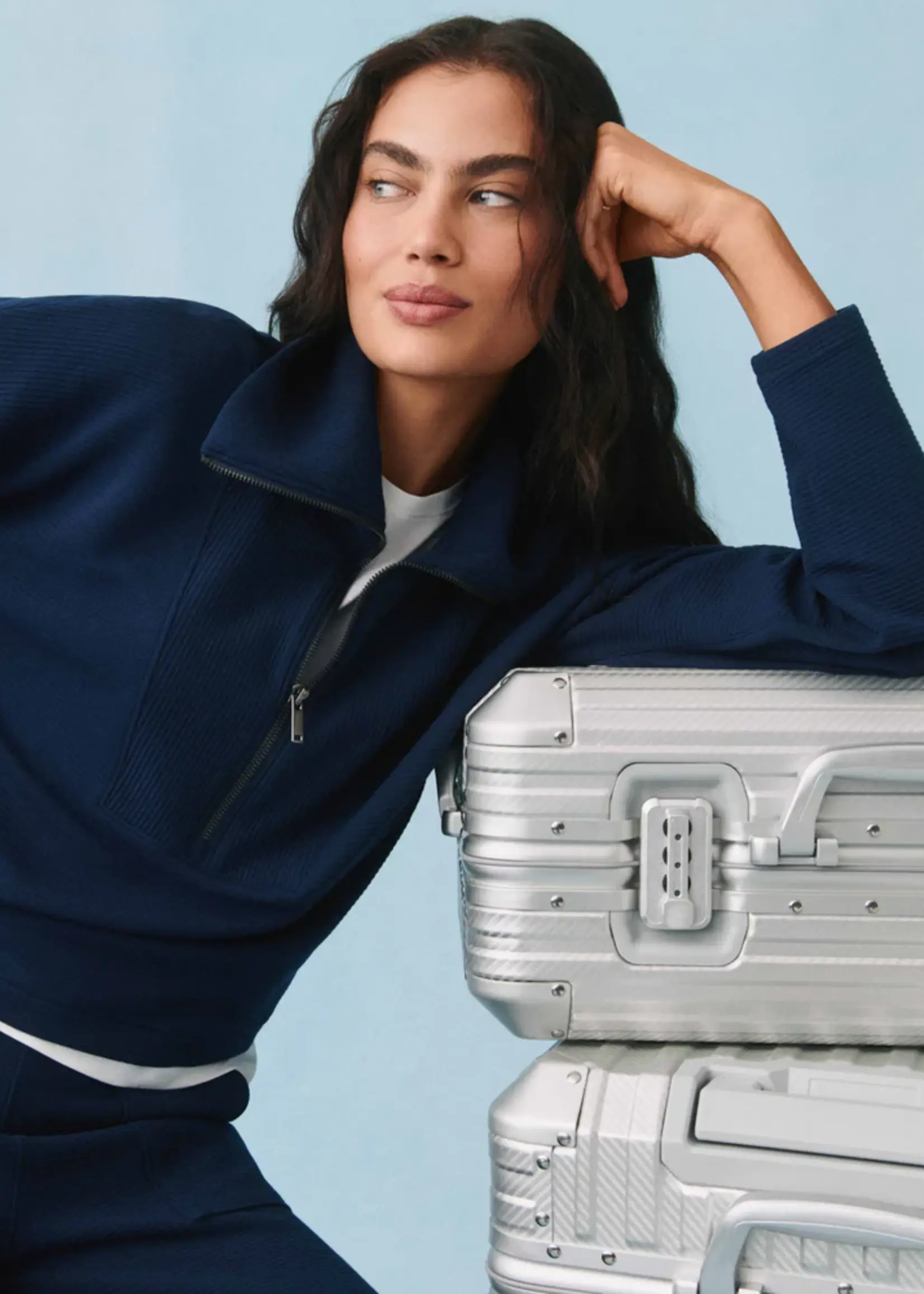 SPANX AirEssentials French Rib Half Zip