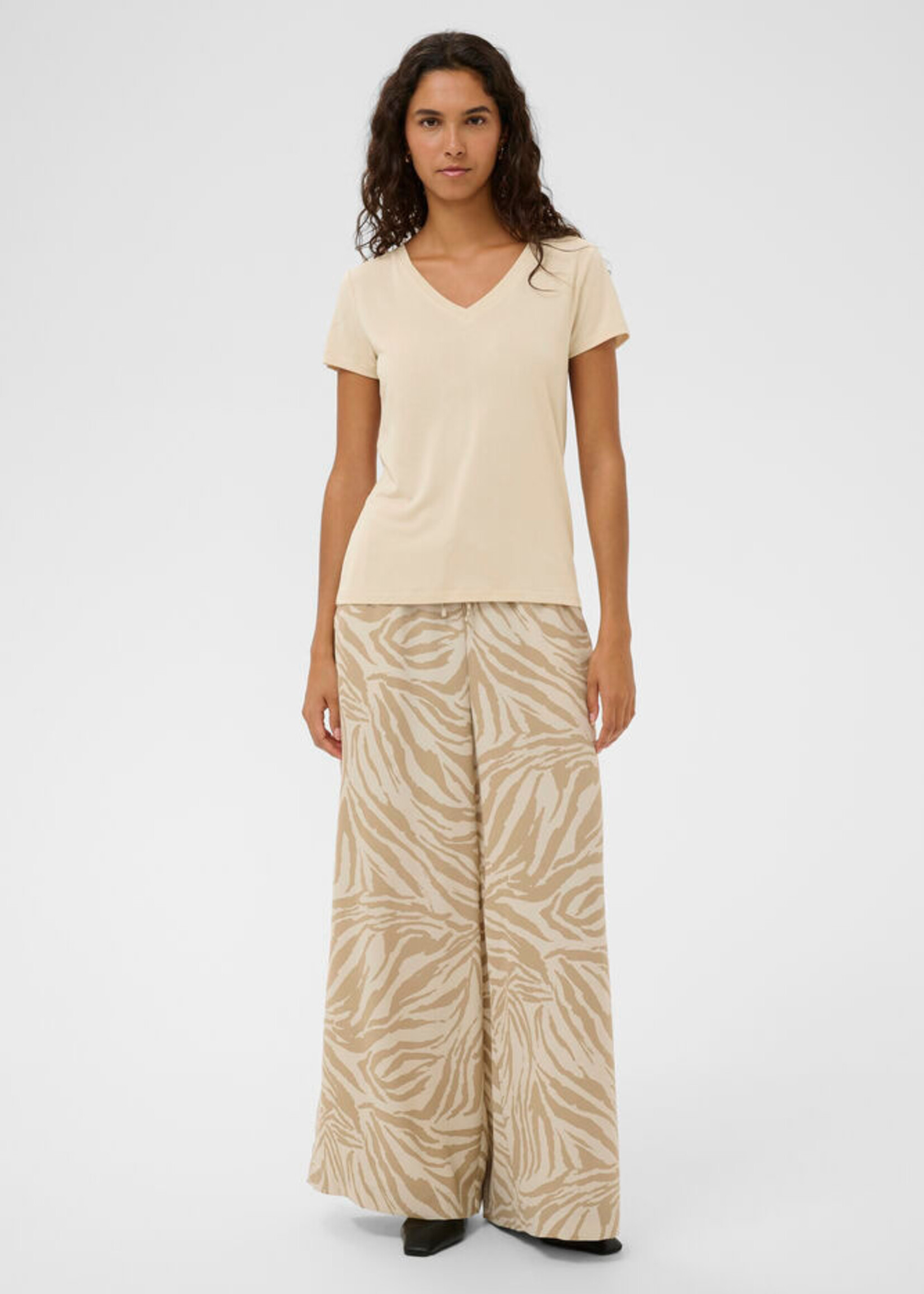 Soaked in Luxury Columbine V-Neck T-Shirt