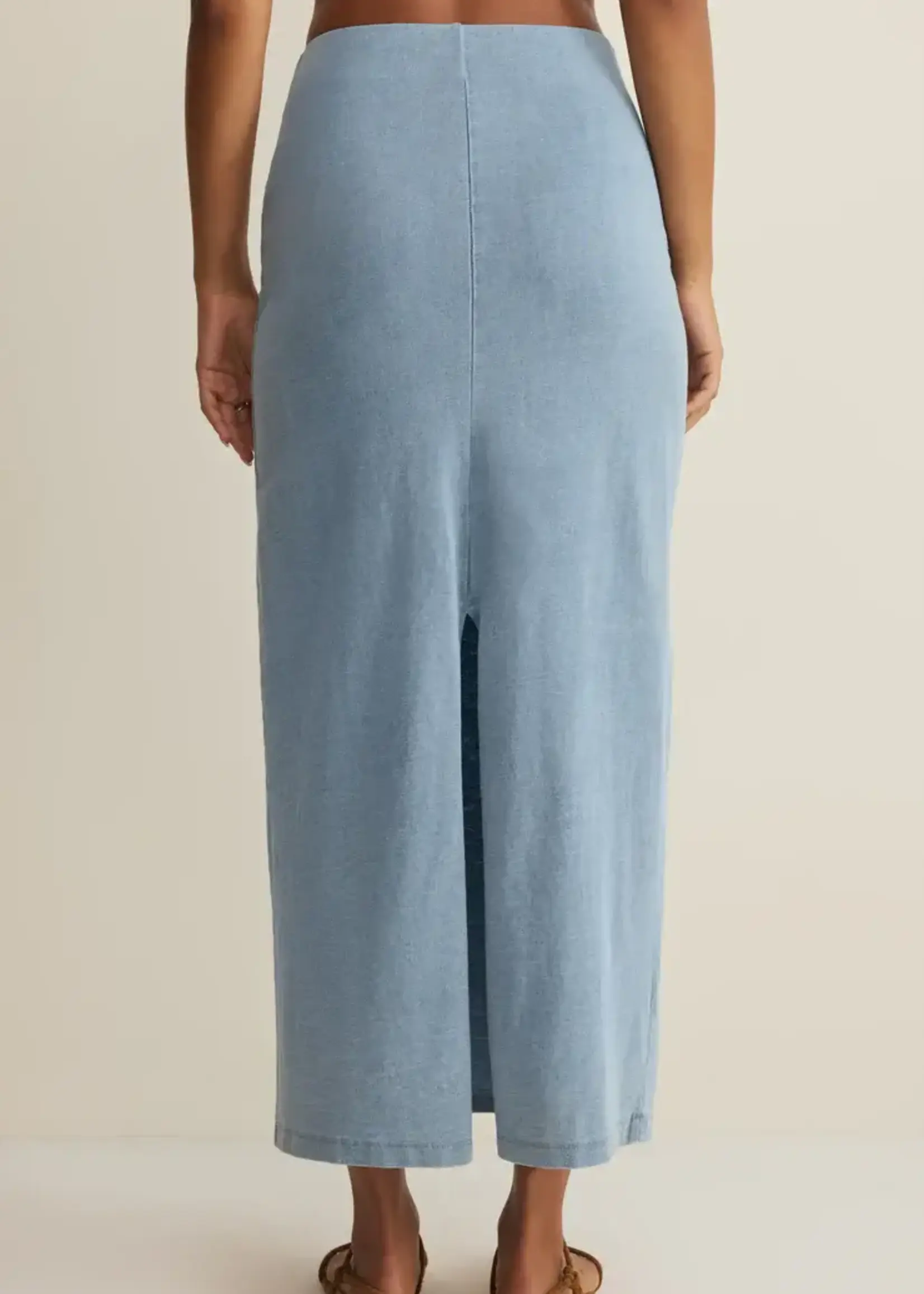 Z SUPPLY Gail Jersey Denim Midi Skirt