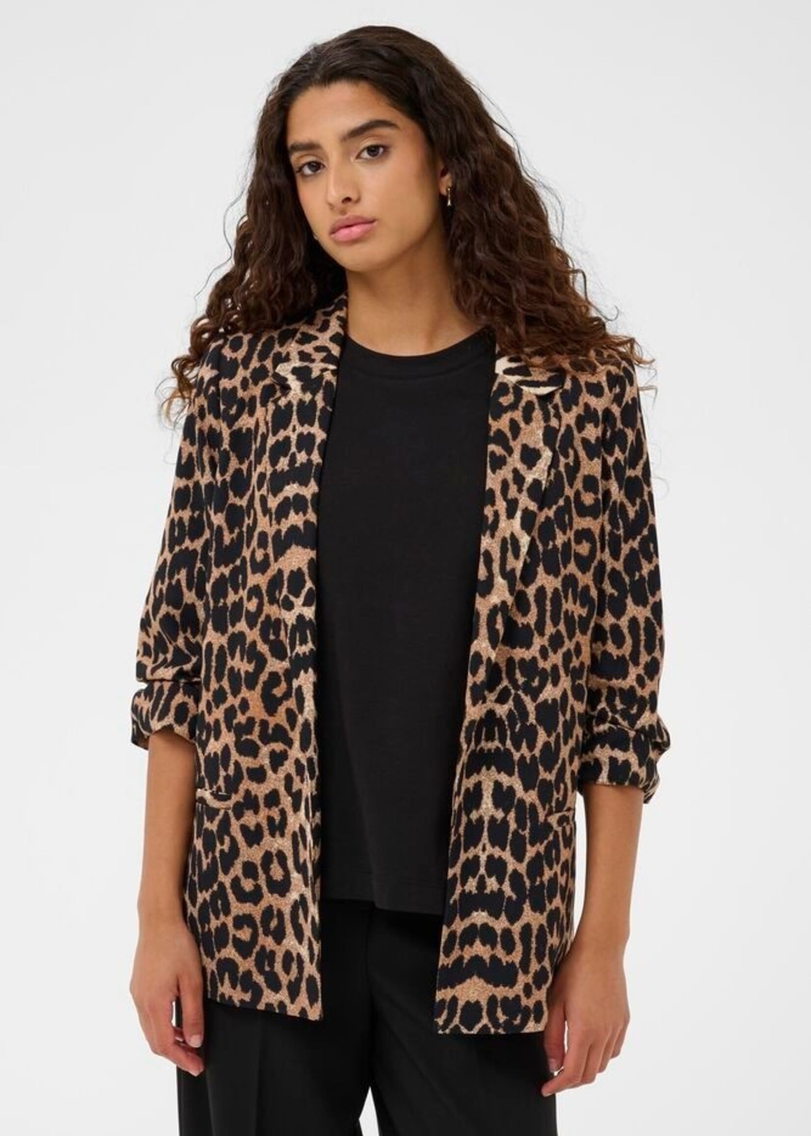 Soaked in Luxury Shirley Short Sleeve Printed Blazer