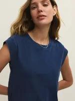 Z SUPPLY Camino Jersey Denim Top