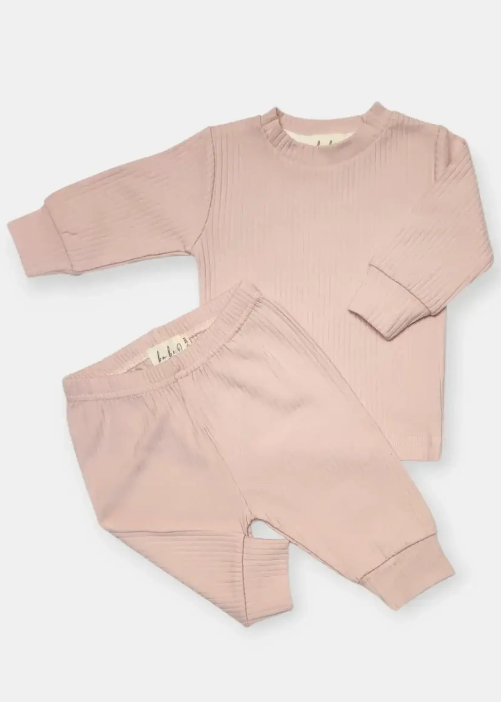 Ba.Be.O Organic Ribbed Lounge Set