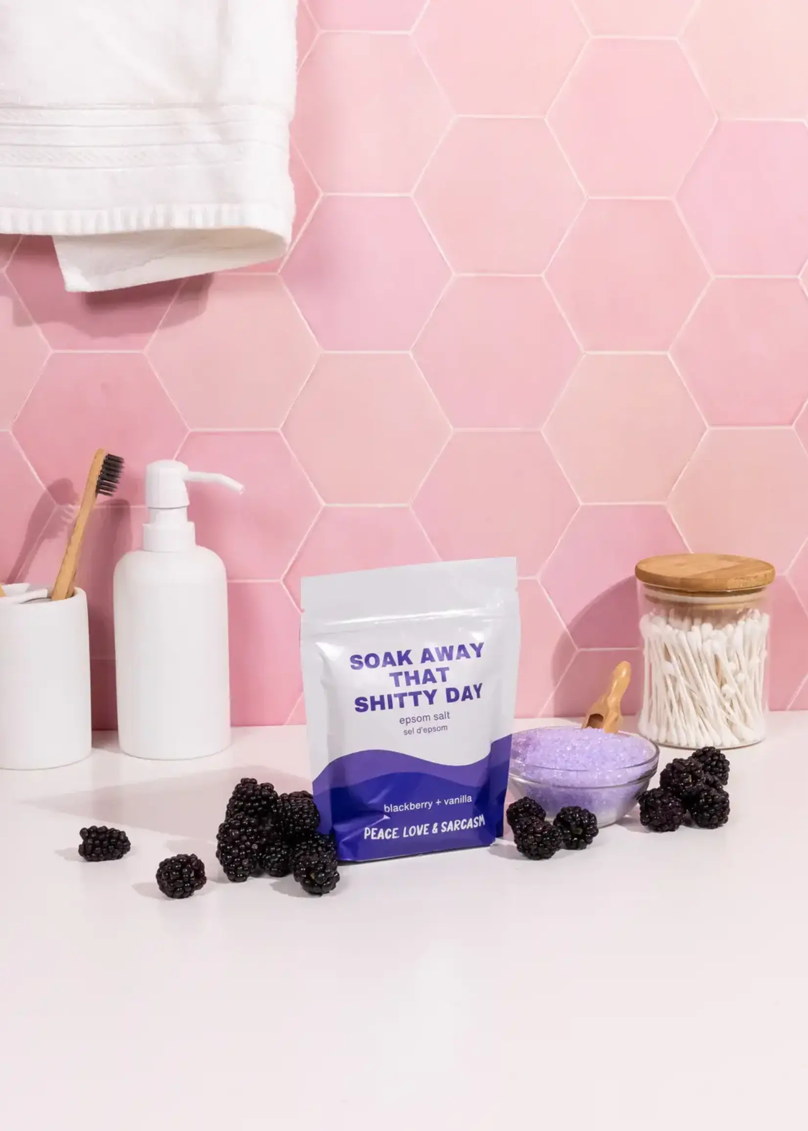 Peace, Love and Sarcasm SOAK AWAY THAT SHITTY DAY Epson Balt Salt Soak