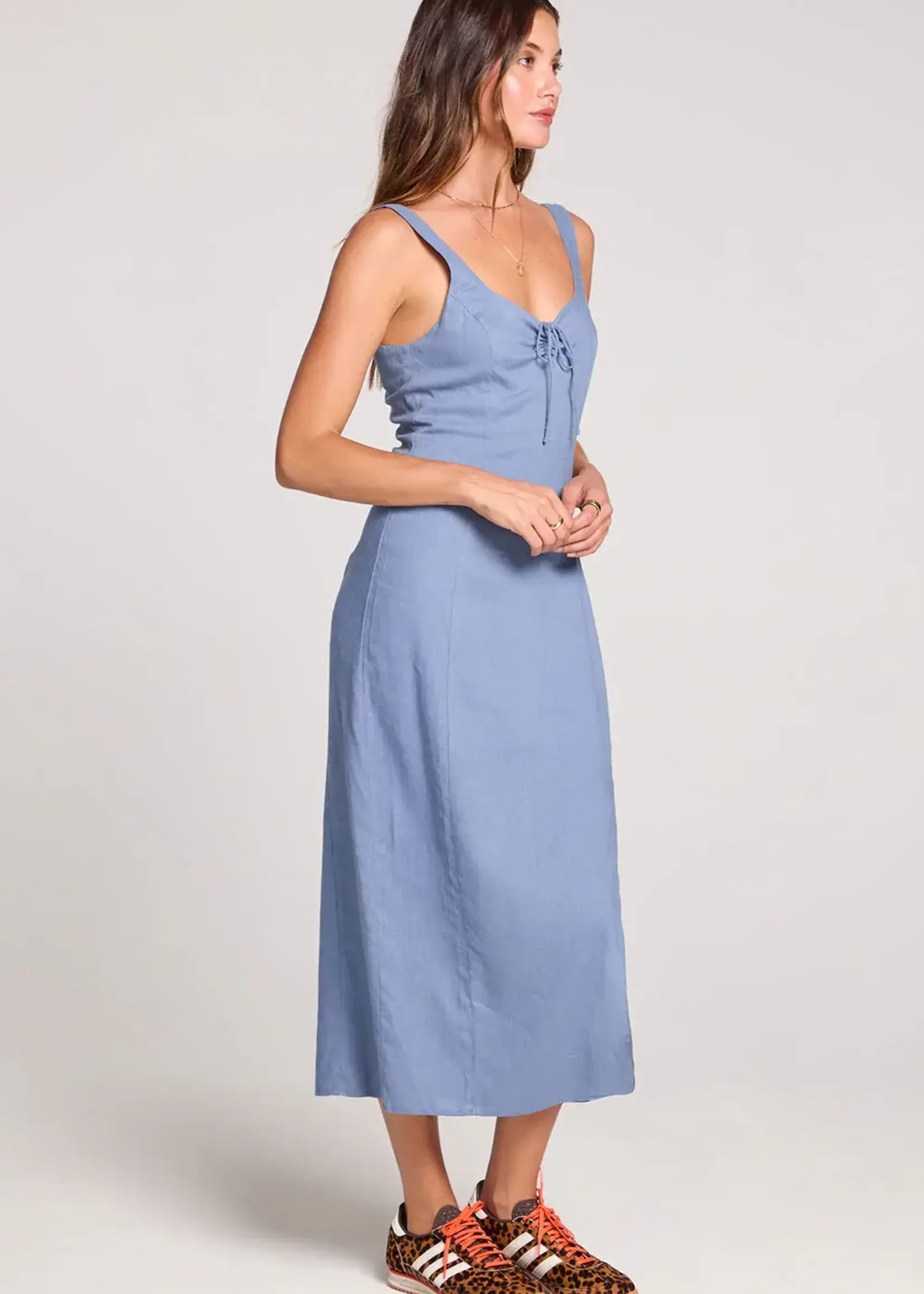 Saltwater Luxe Woven Tank Midi Dress