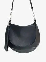 BRAVE Leather Nanjo Pebbled Black Crossbody