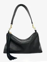 BRAVE Leather Colson Black Pebbled  Bag