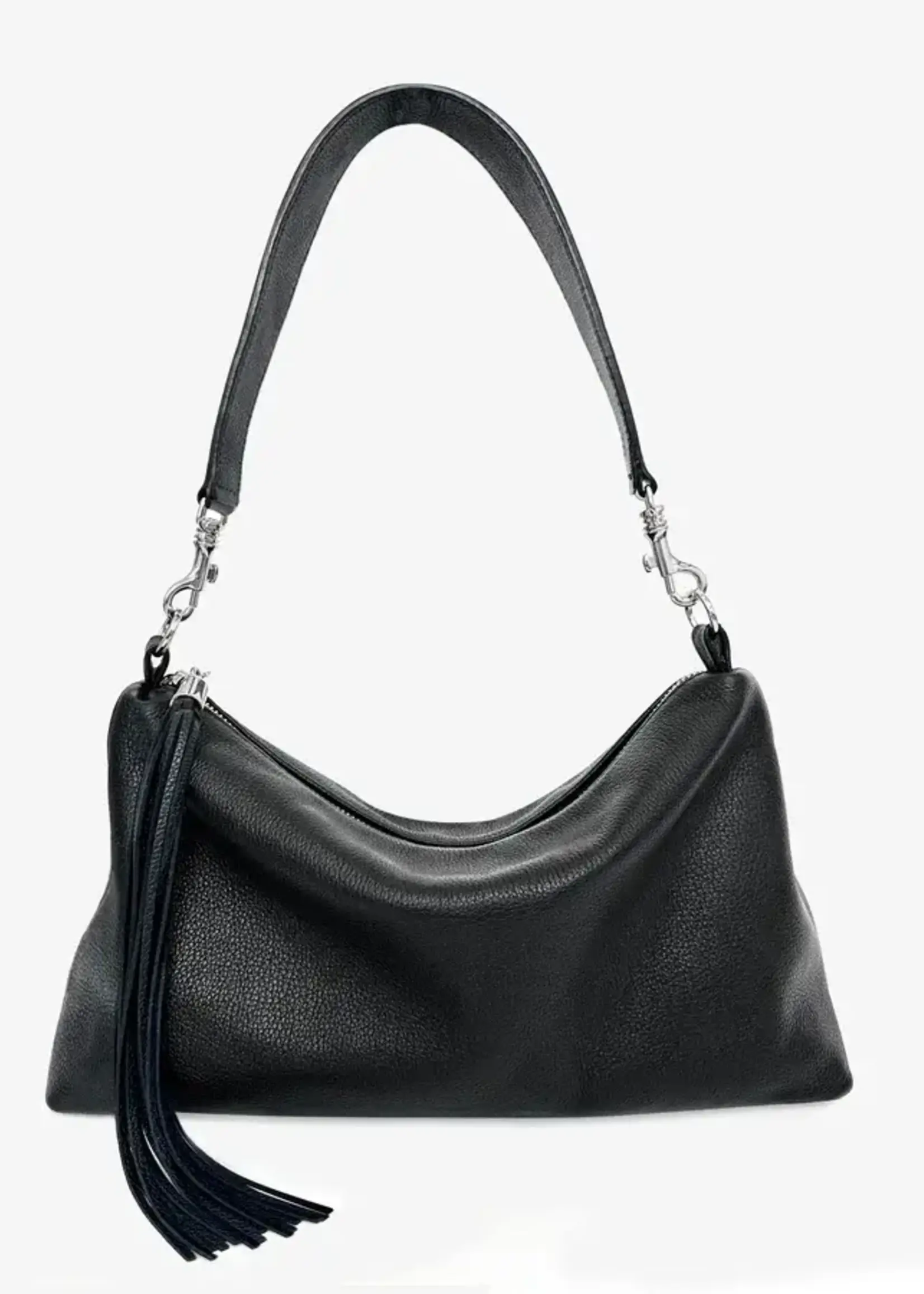 BRAVE Leather Colson Black Pebbled  Bag