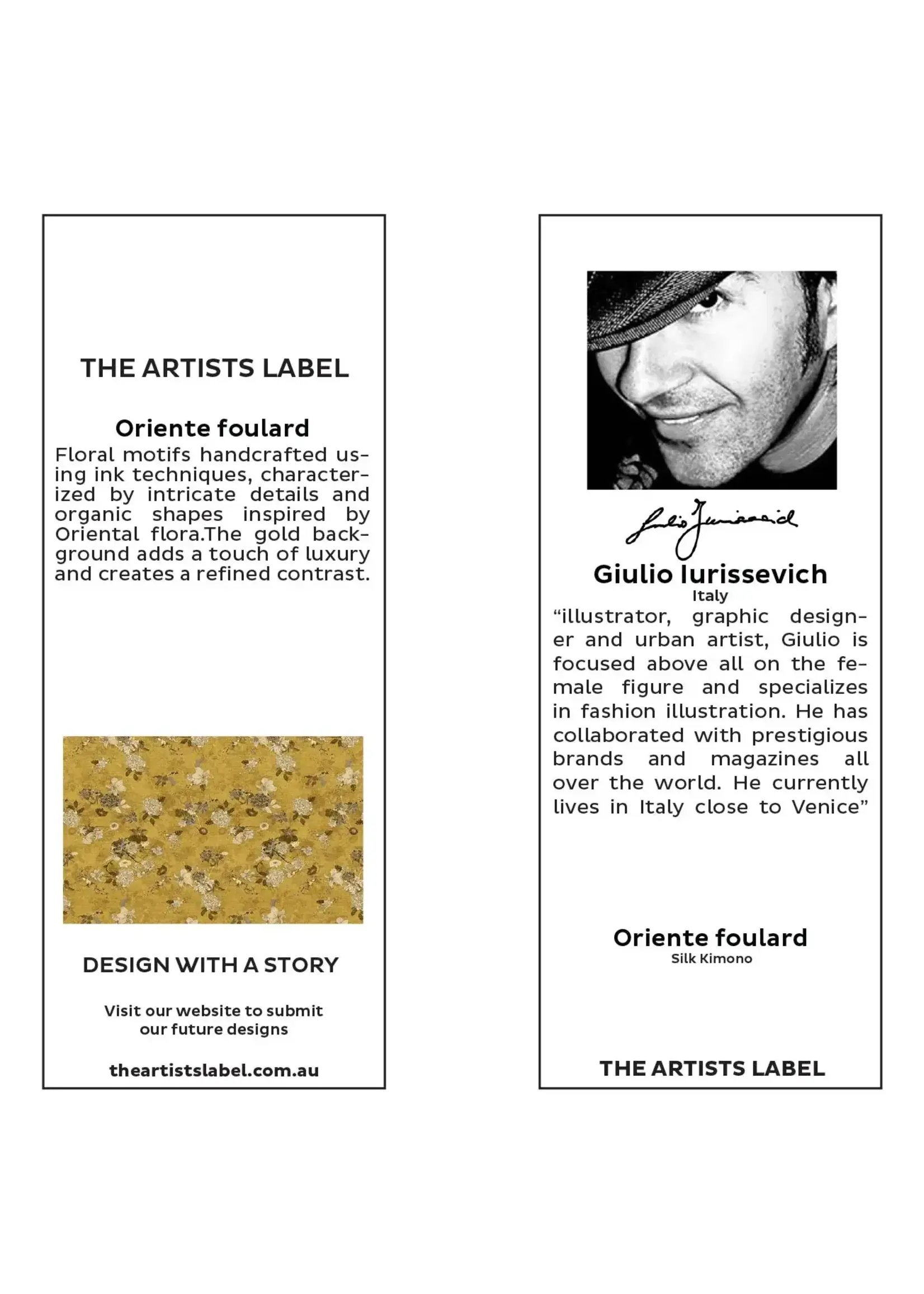 The Artist Label Oriente Foulard Viscose-Modal Scarf