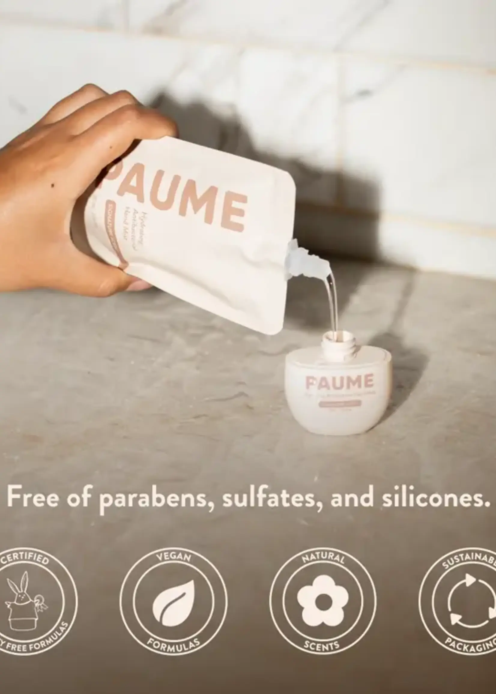 PAUME Hydrating Antibacterial Hand Mist Refill Bag