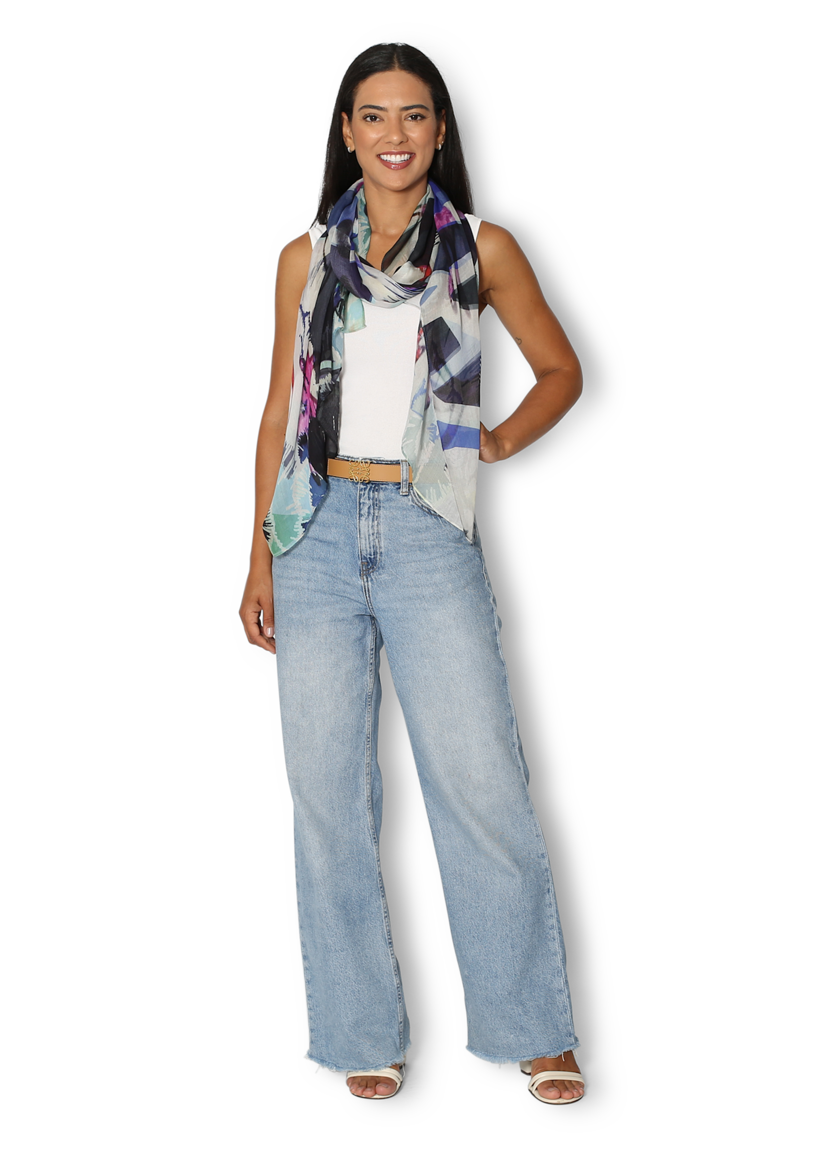 The Artist Label The Sea Viscose-Modal Scarf