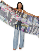 The Artist Label The Sea Viscose-Modal Scarf