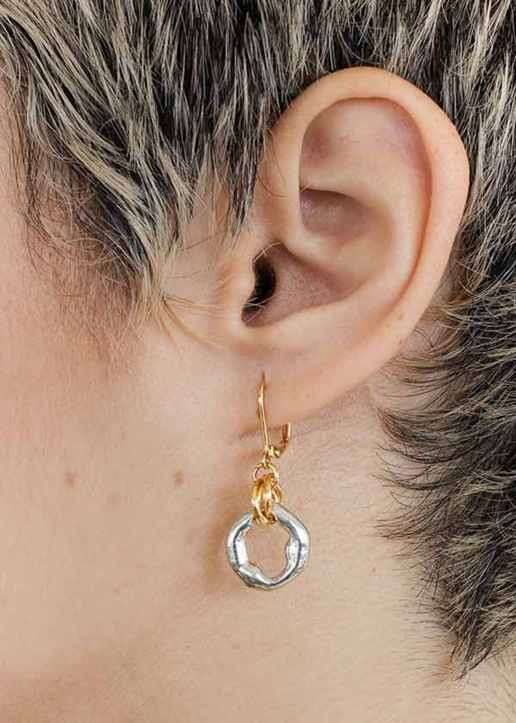 Anne-Marie Chagnon Cormi Two-Tone Earrings