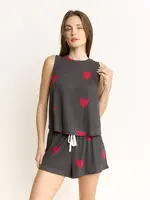 Honeydew Valentine Hearts Star Seeker Tank Shortie Set