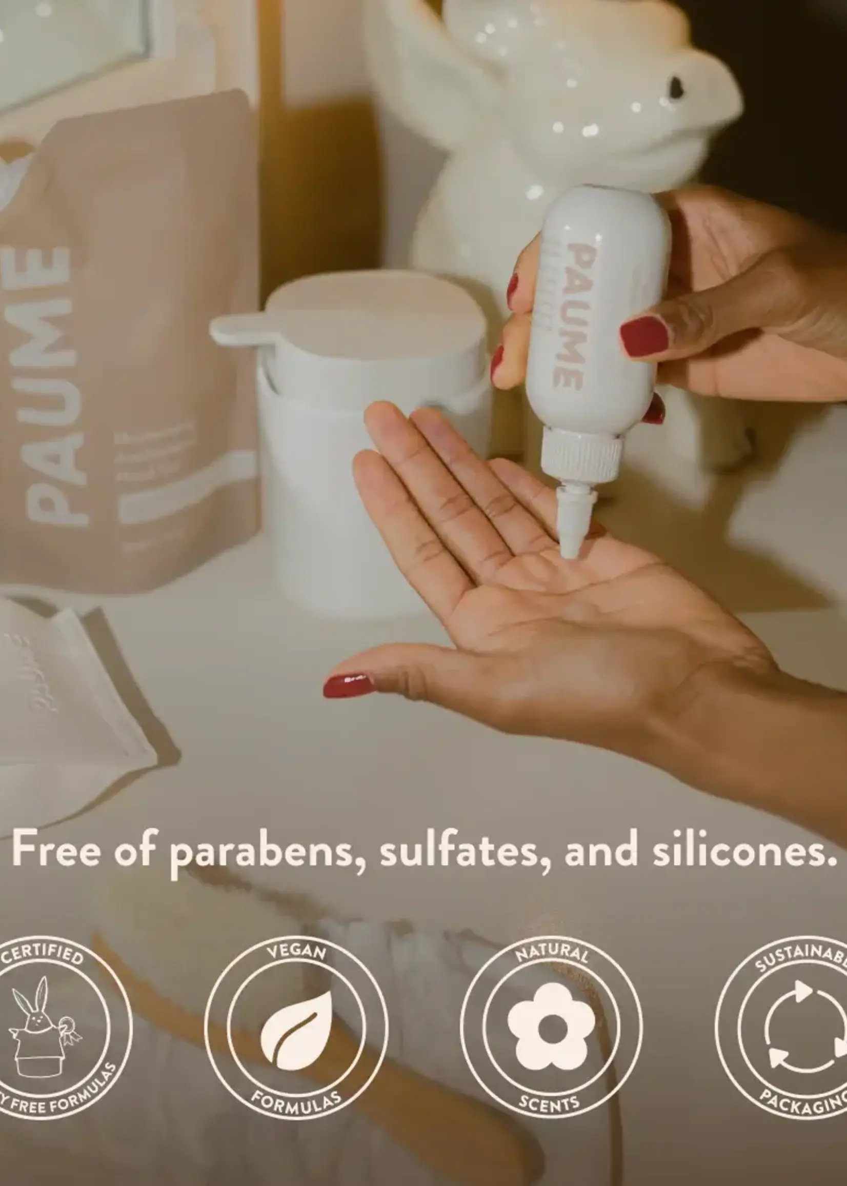 PAUME Moisturing Antibacterial Hand Gel Bottle