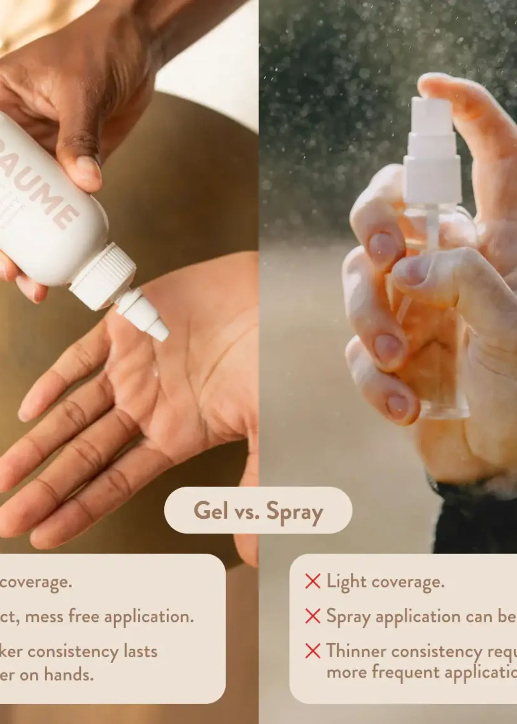 PAUME Moisturing Antibacterial Hand Gel Bottle