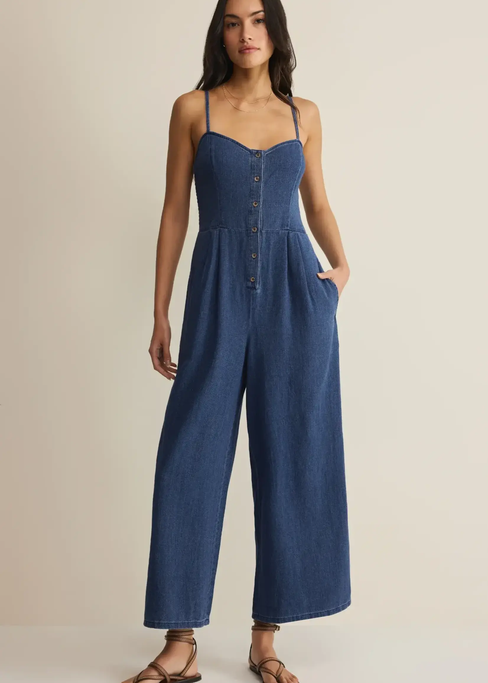 Z SUPPLY Angel Eyes Twill Jumpsuit