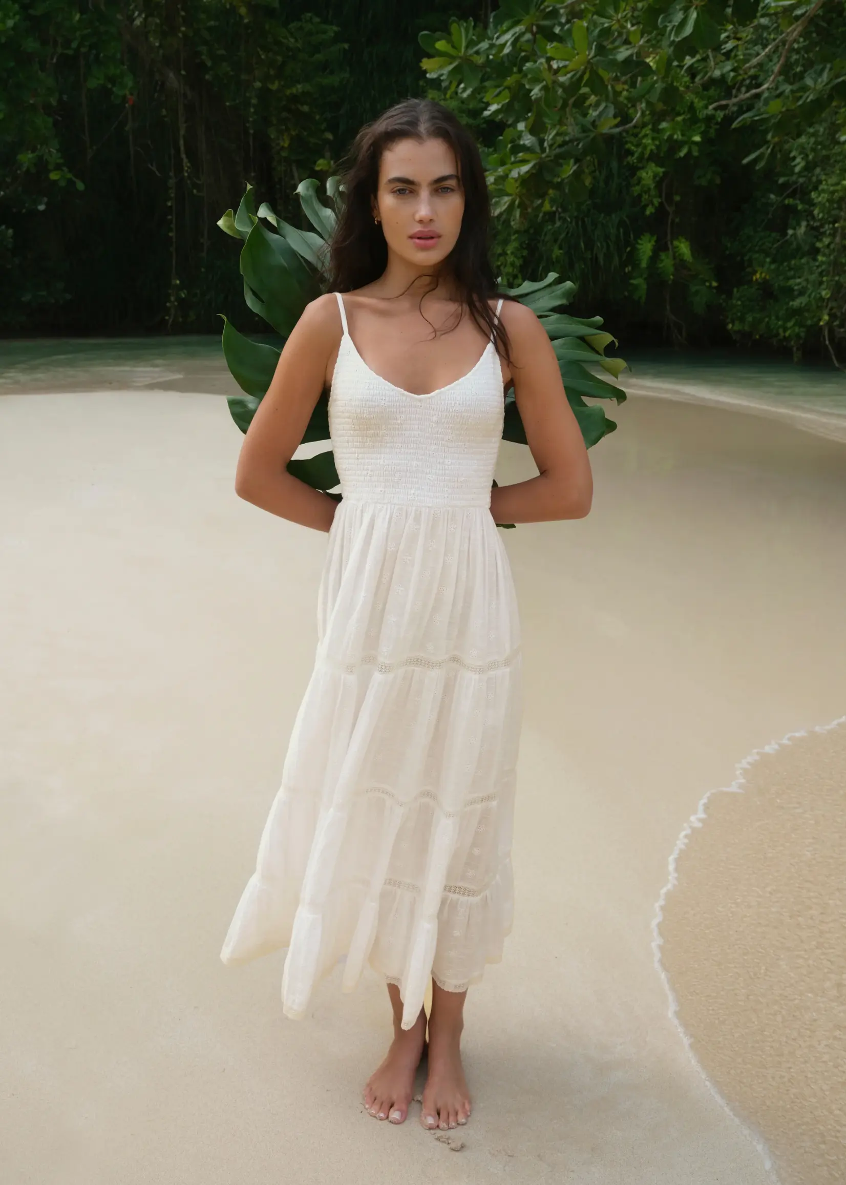 Z SUPPLY Behati Eyelet Maxi Dress