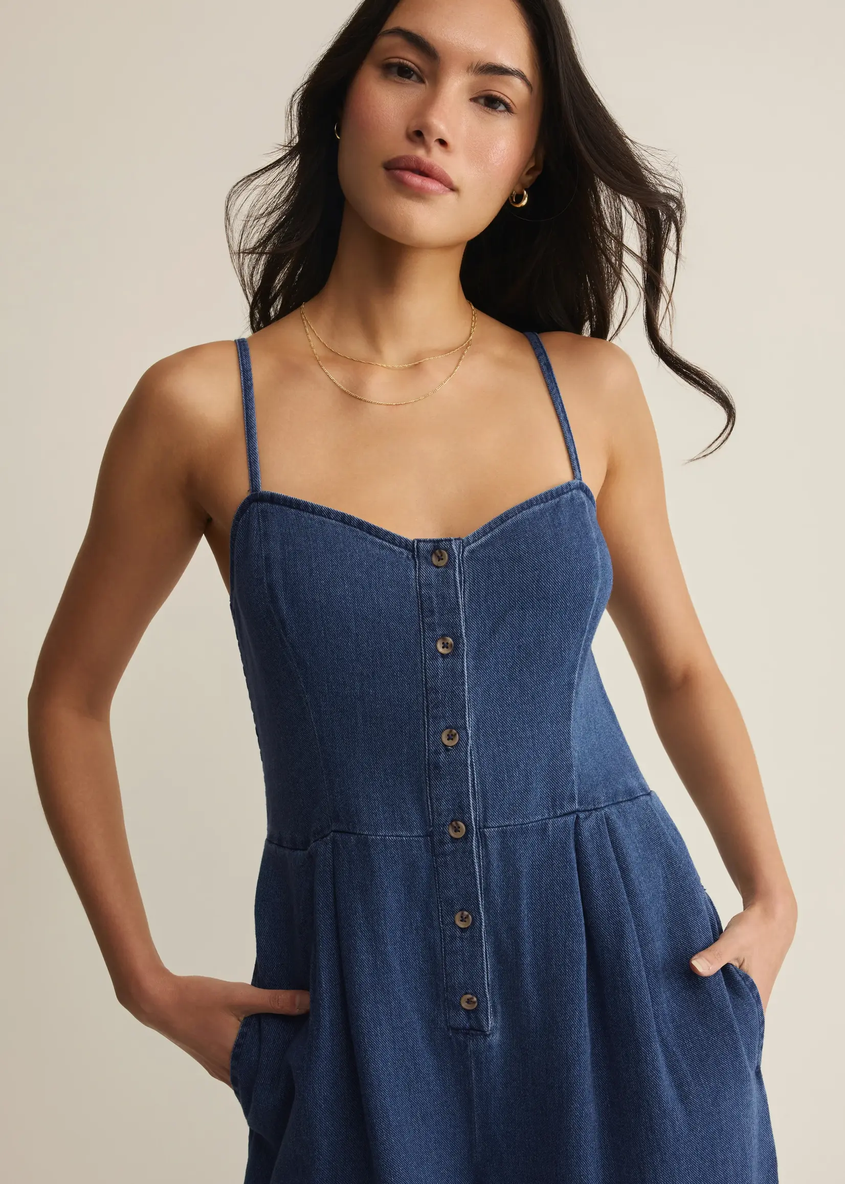 Z SUPPLY Angel Eyes Twill Jumpsuit