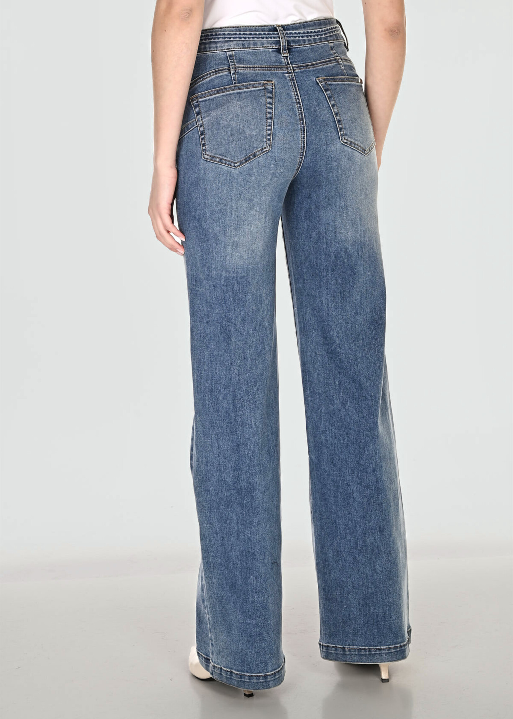 Frank Lyman Denim Jean Wide Leg