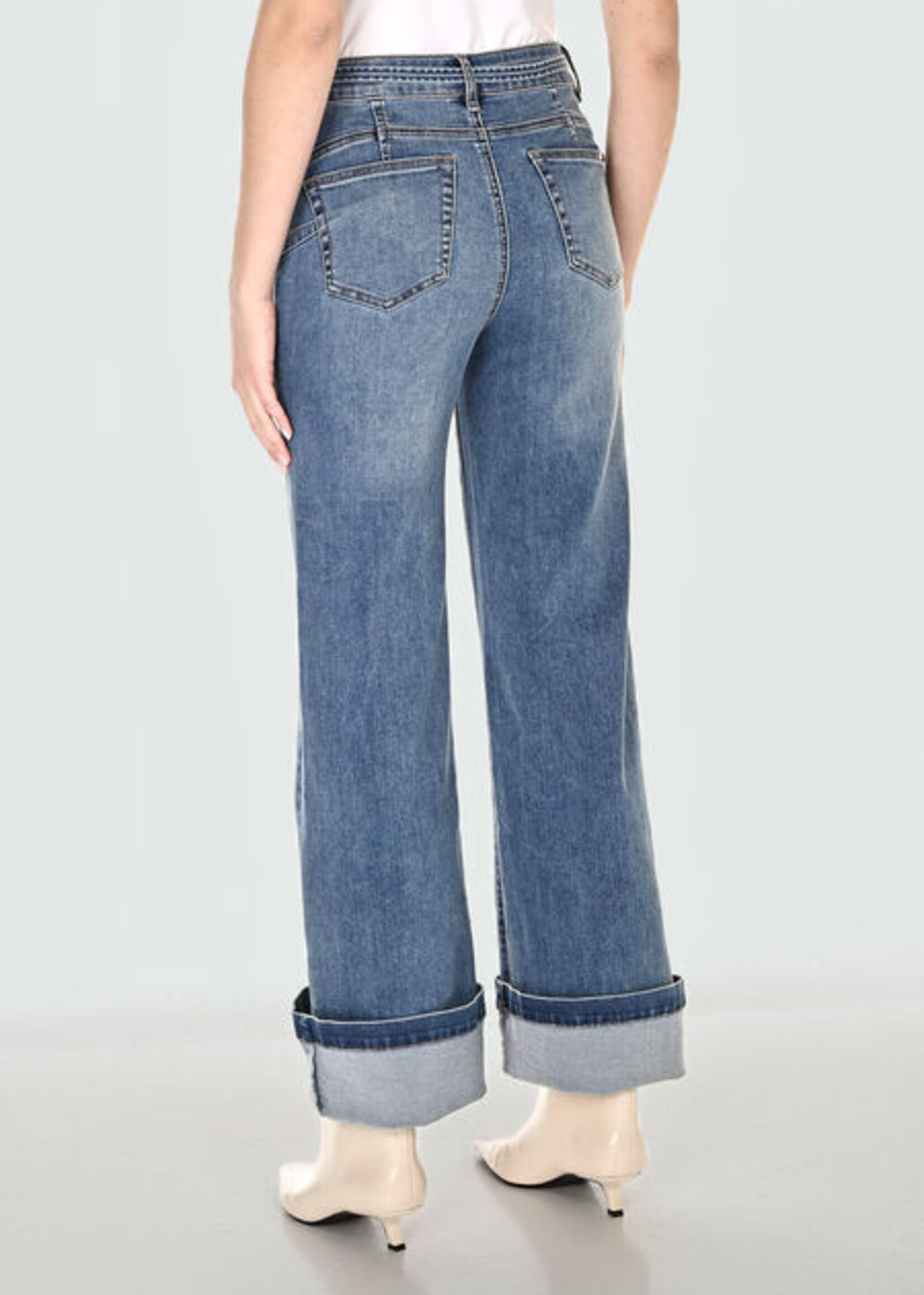 Frank Lyman Denim Jean Wide Leg