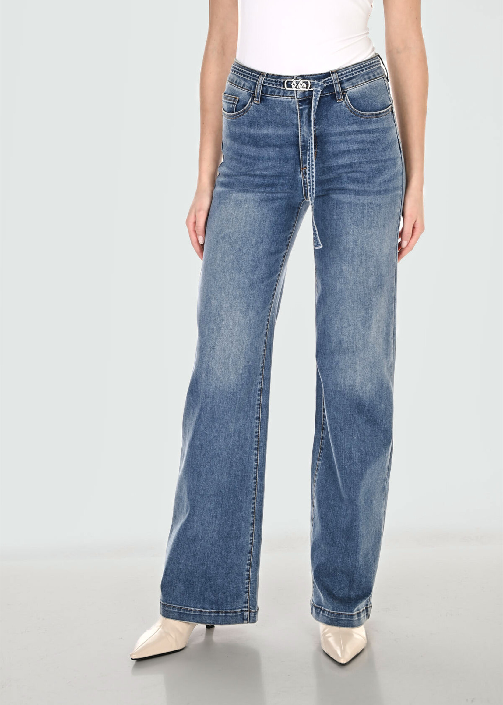 Frank Lyman Denim Jean Wide Leg