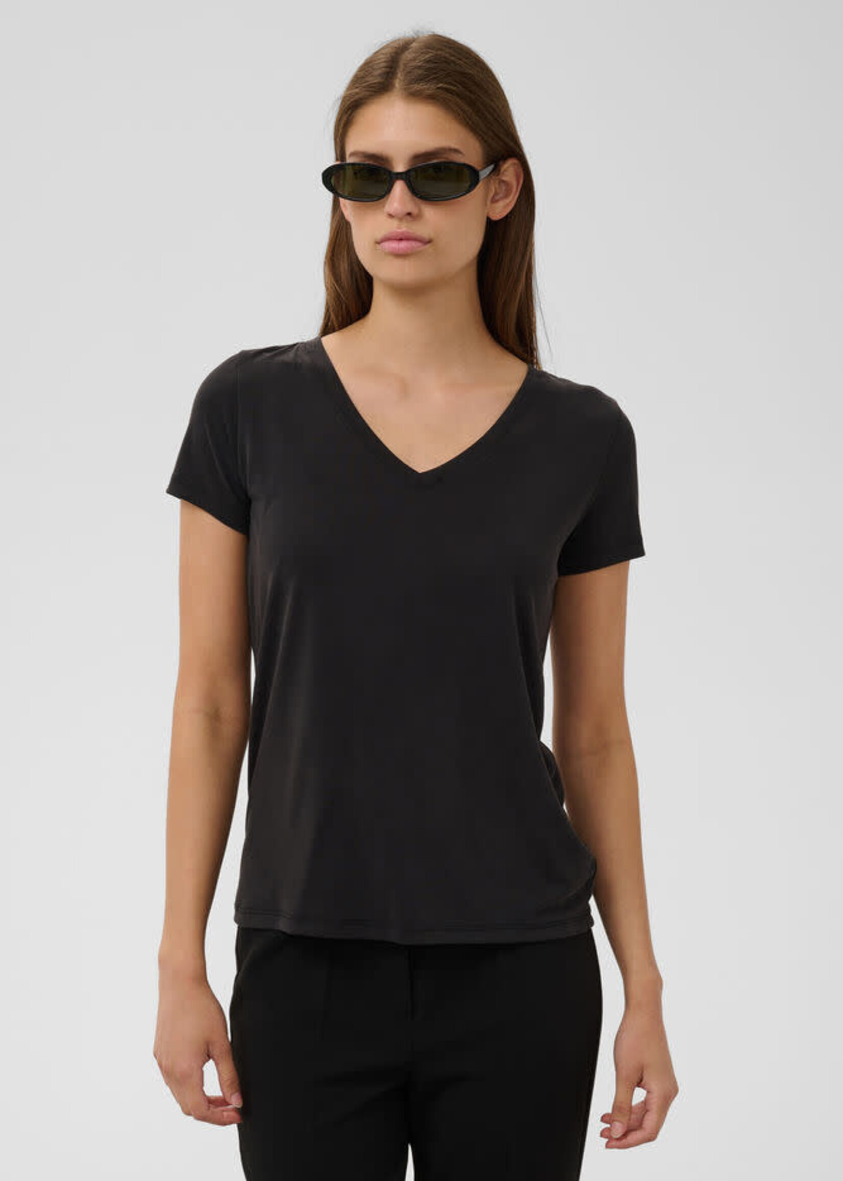 Soaked in Luxury Columbine V Neck T-Shirt