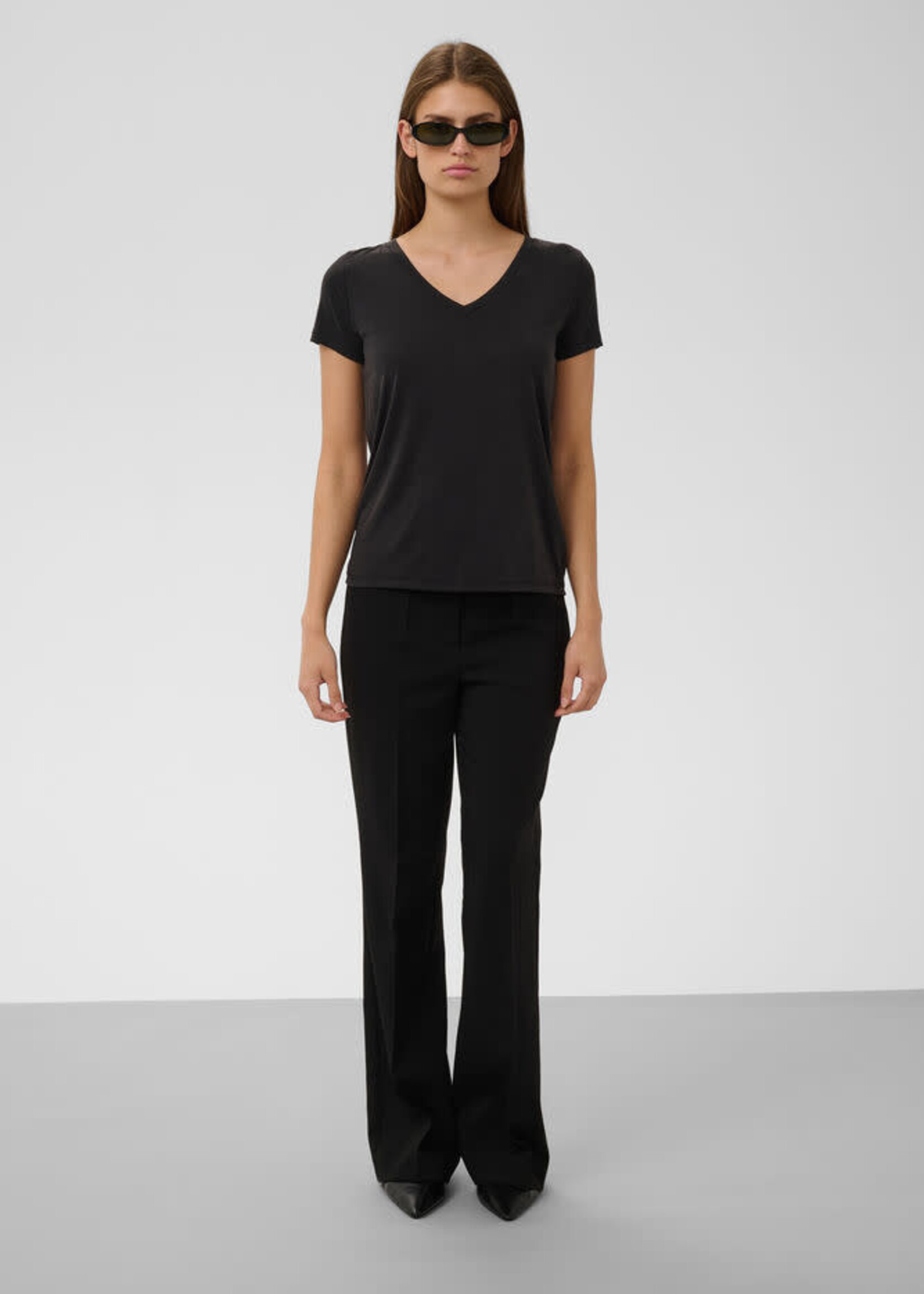 Soaked in Luxury Columbine V Neck T-Shirt
