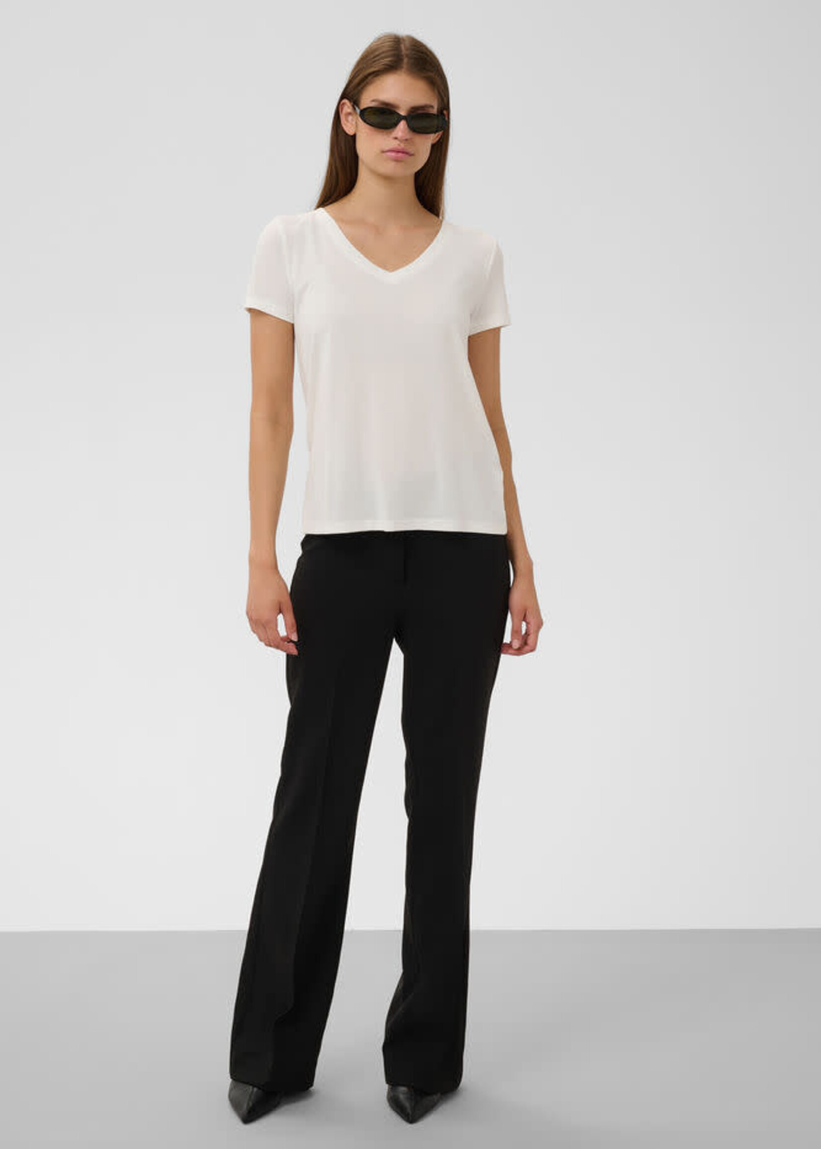 Soaked in Luxury Columbine V Neck T-Shirt