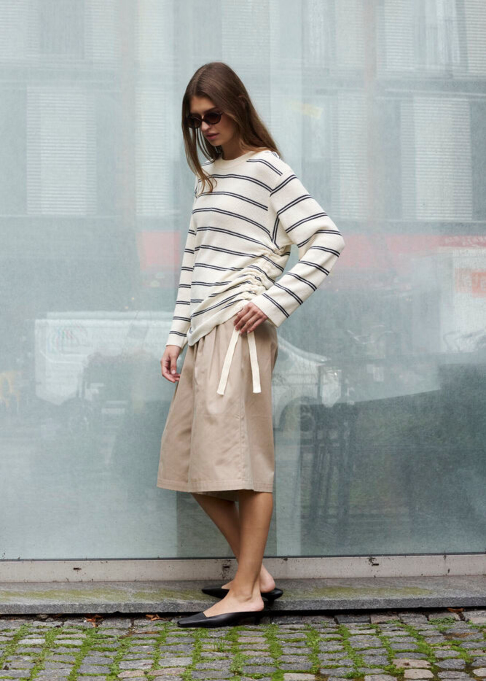 Soaked in Luxury Sanja Ruching Pullover