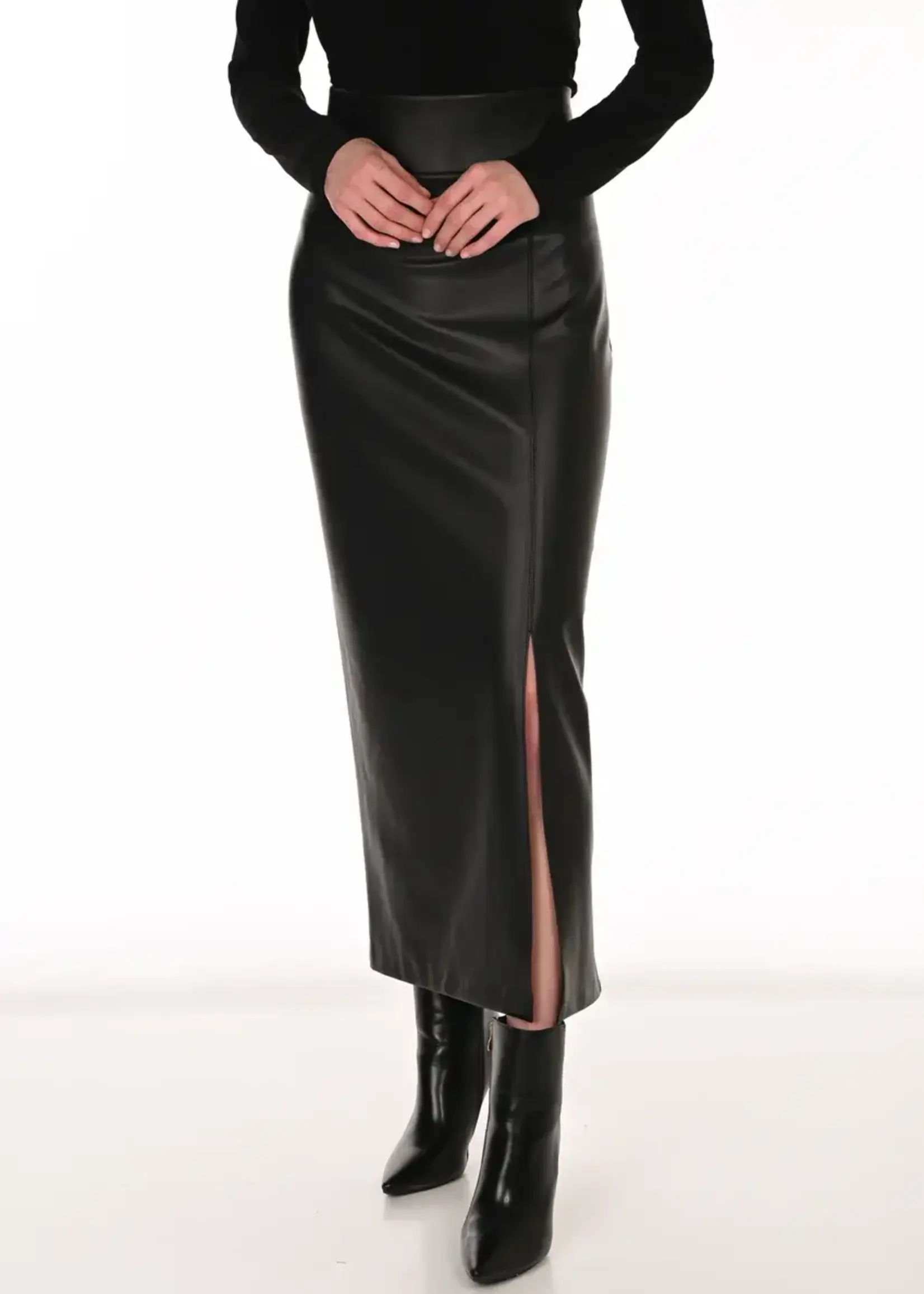 Frank Lyman Pleather Maxi Skirt
