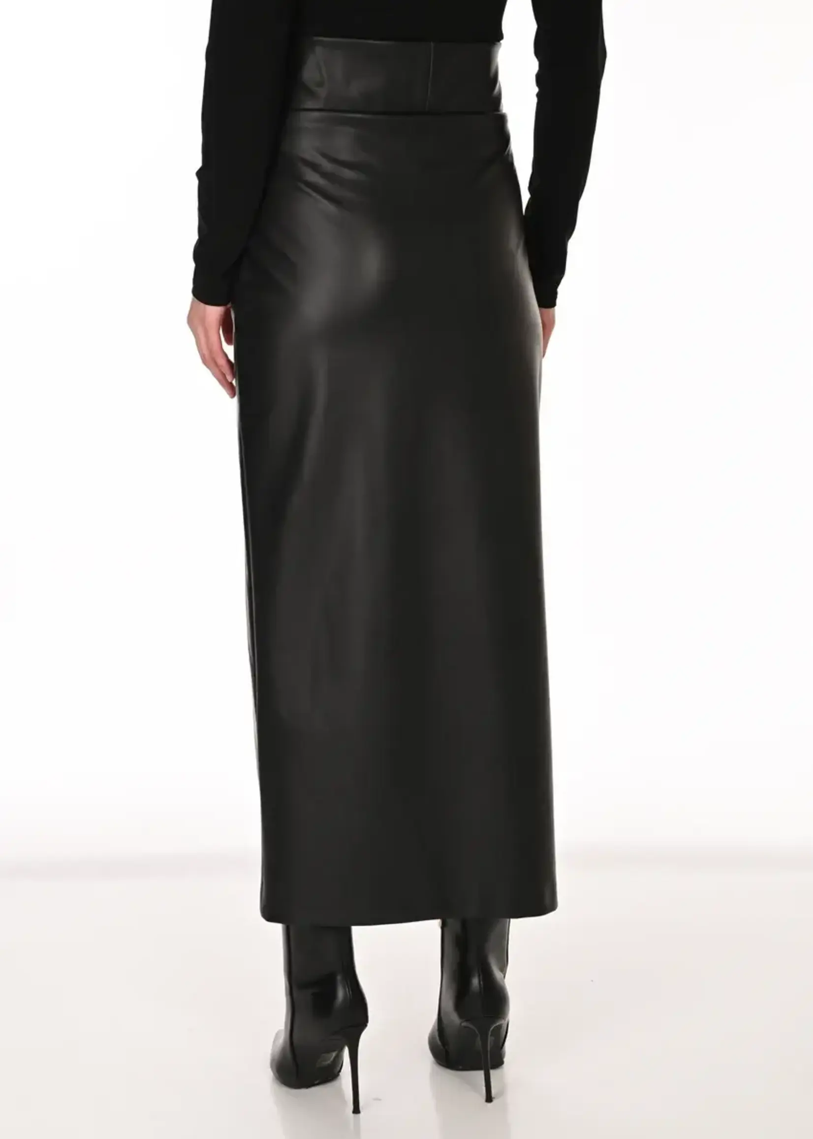 Frank Lyman Pleather Maxi Skirt
