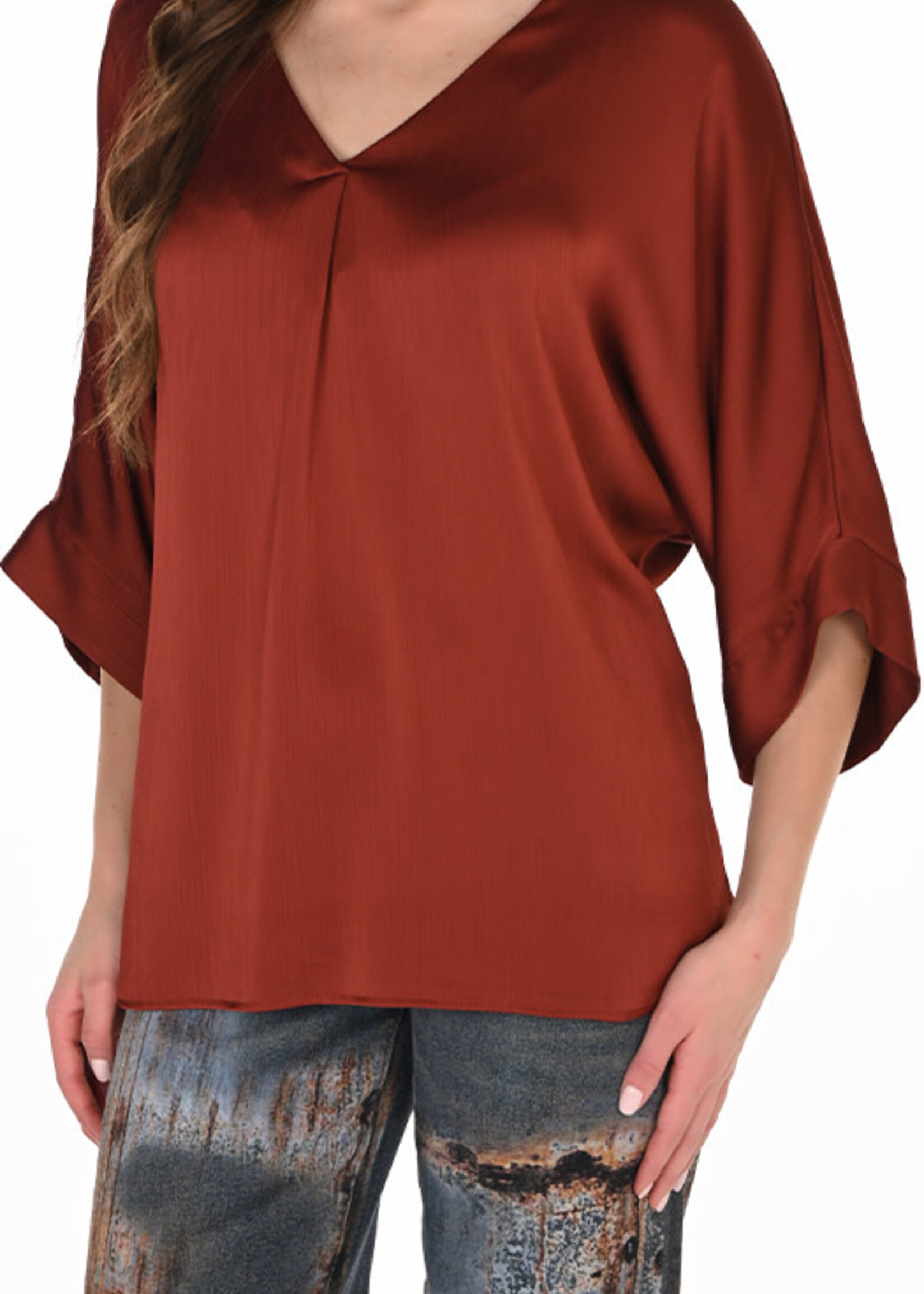 Frank Lyman V Neck Blouse