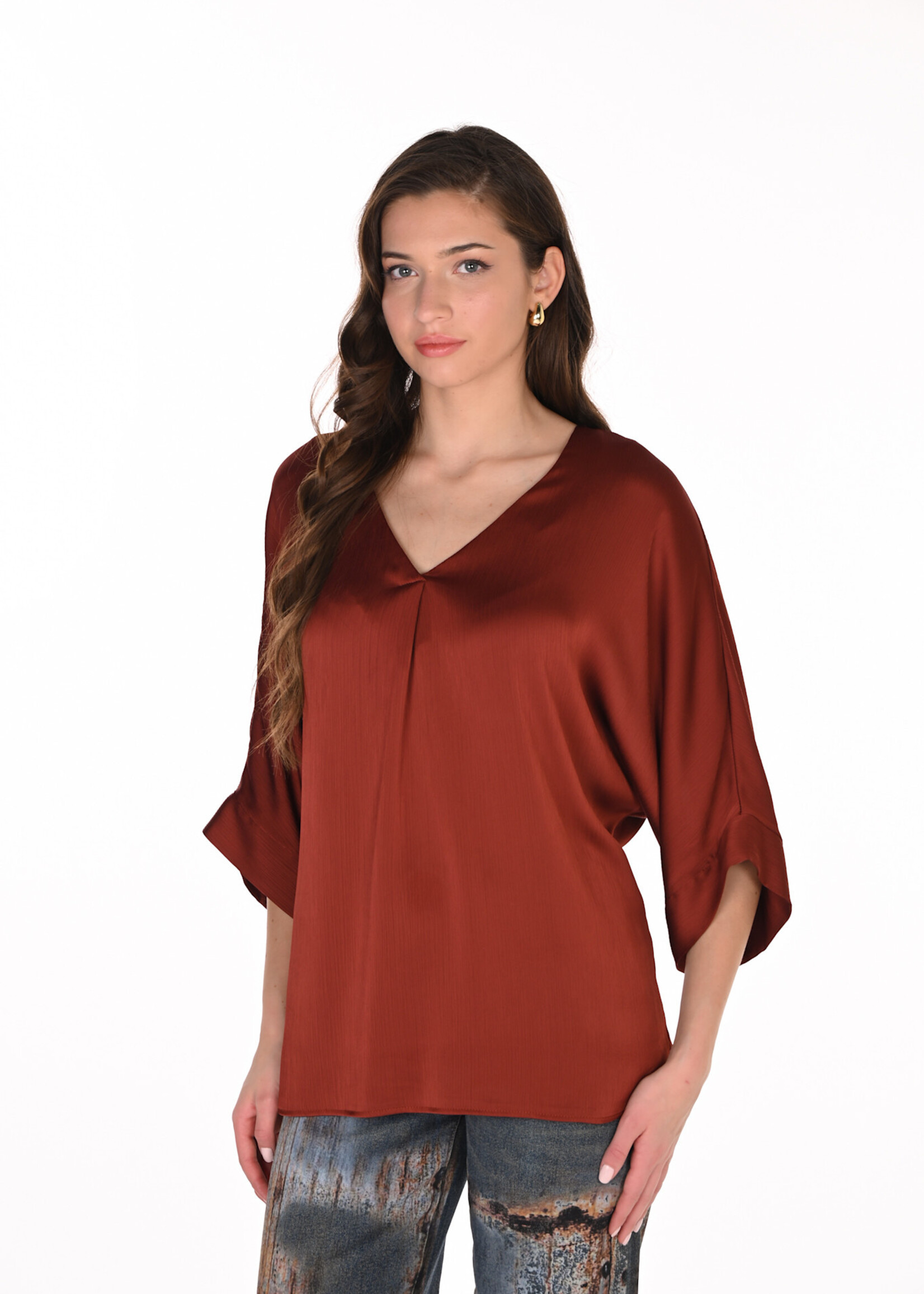 Frank Lyman V Neck Blouse