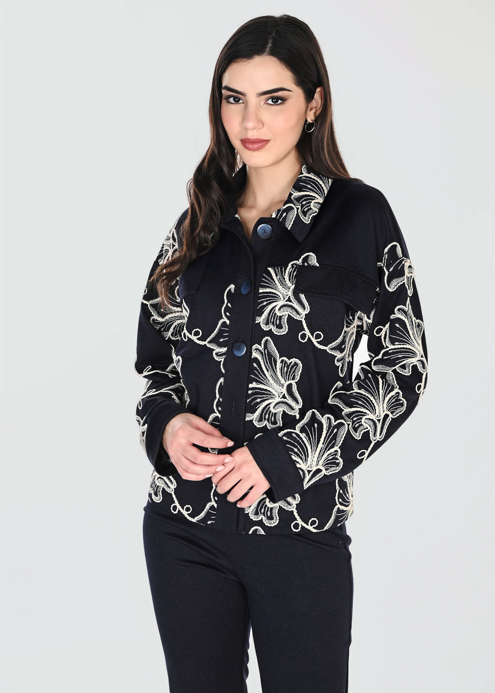 Frank Lyman Floral Long Sleeve Blouse