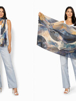 The Artist Label Celestial Waves Viscose-Modal Scarf