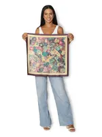 The Artist Label Wandering Through Petals Silk Square Scarf