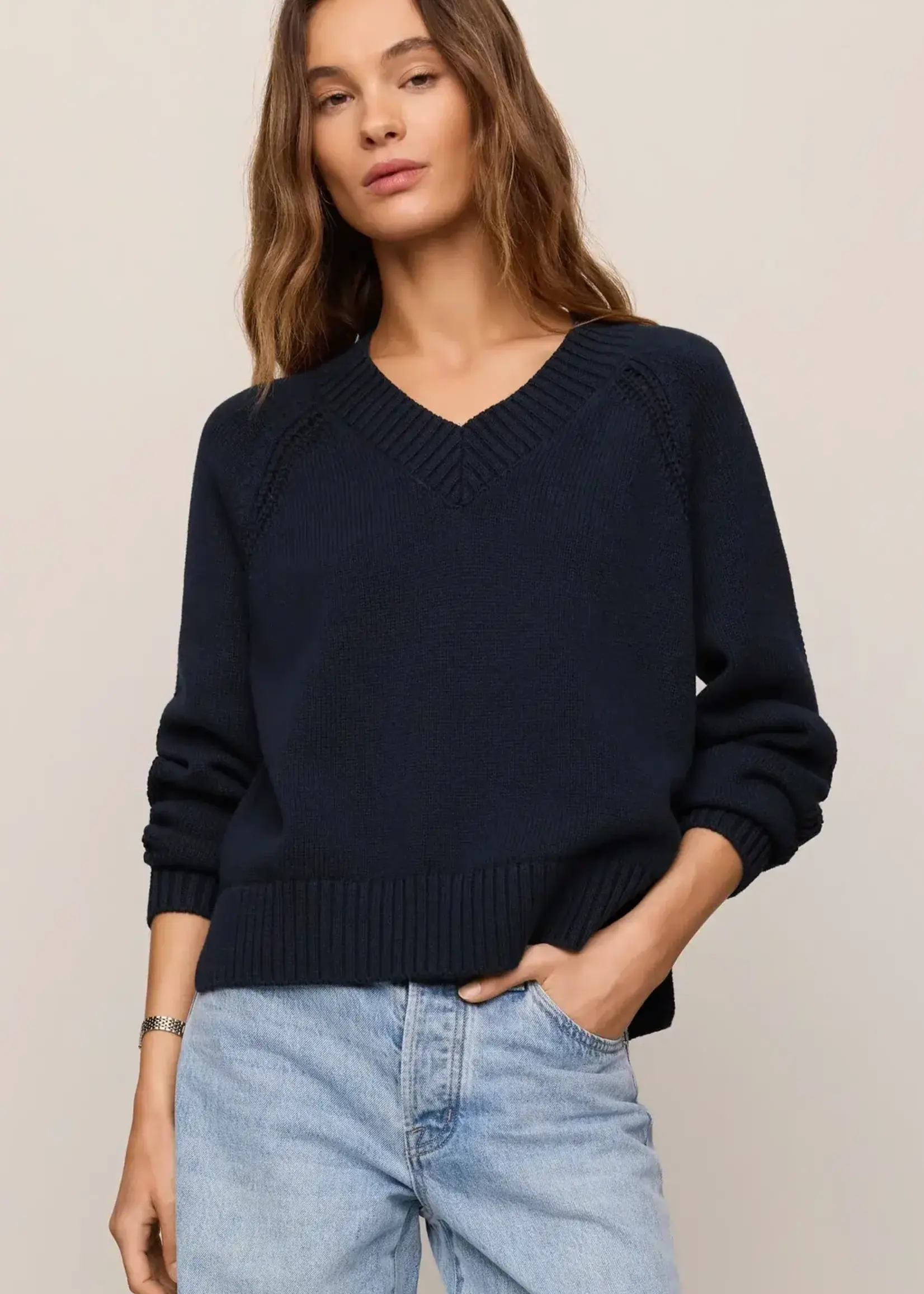 Z SUPPLY Stratton V Neck Sweater