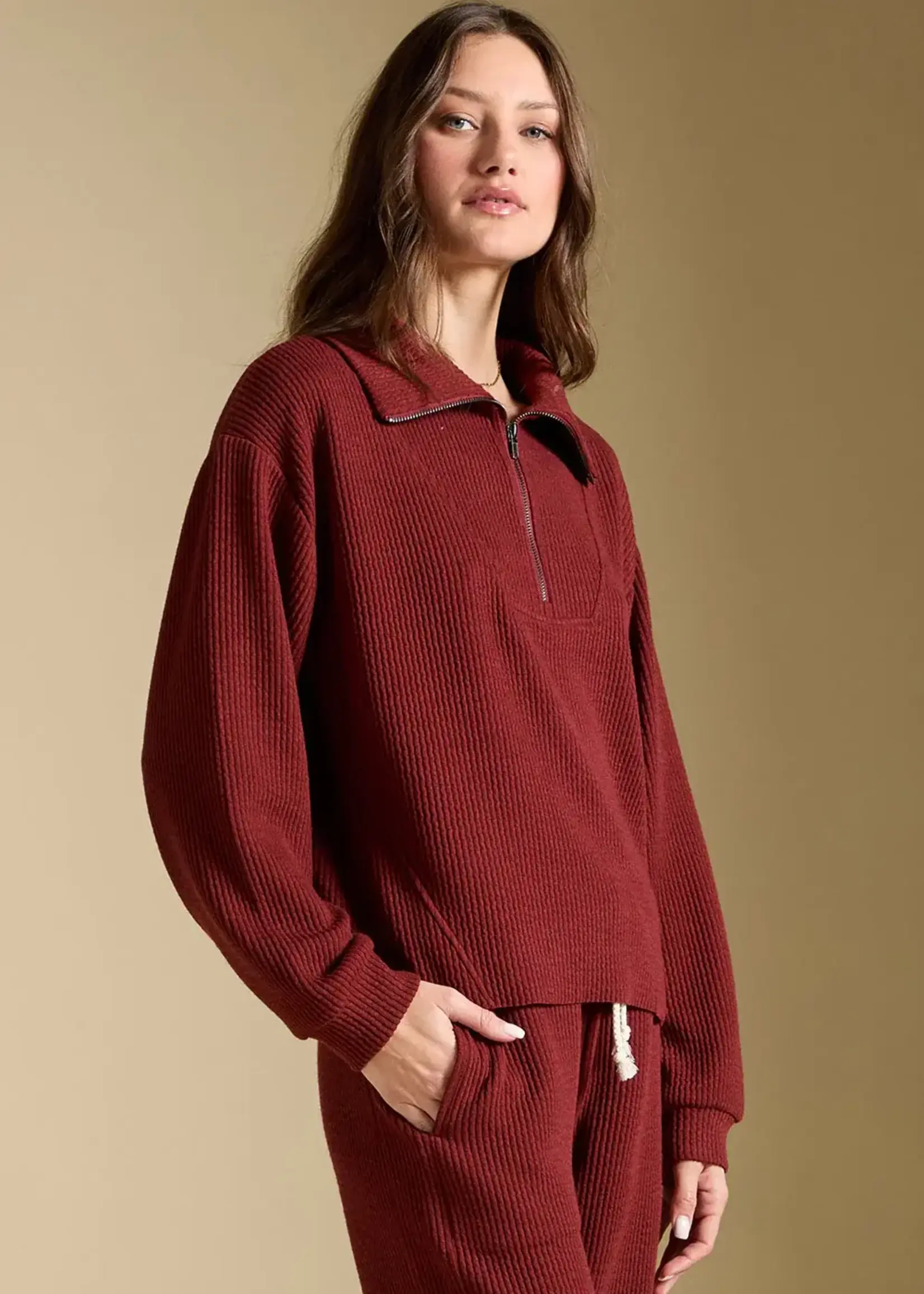 Saltwater Luxe Half Zip Seam Pullover