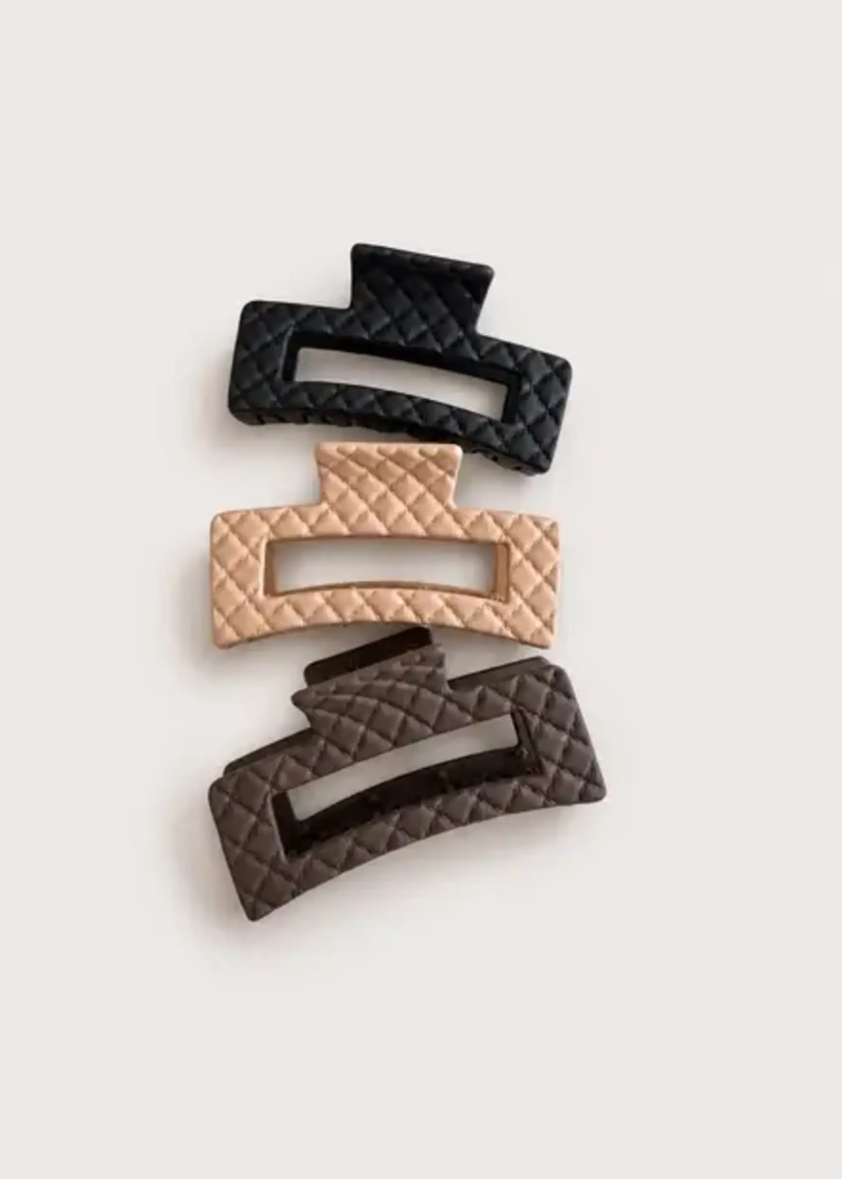 Kitten Claws Clips Quilted Medium Matte Claw Clip