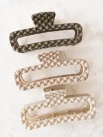 Kitten Claws Clips Quilted Large Matte Claw Clip