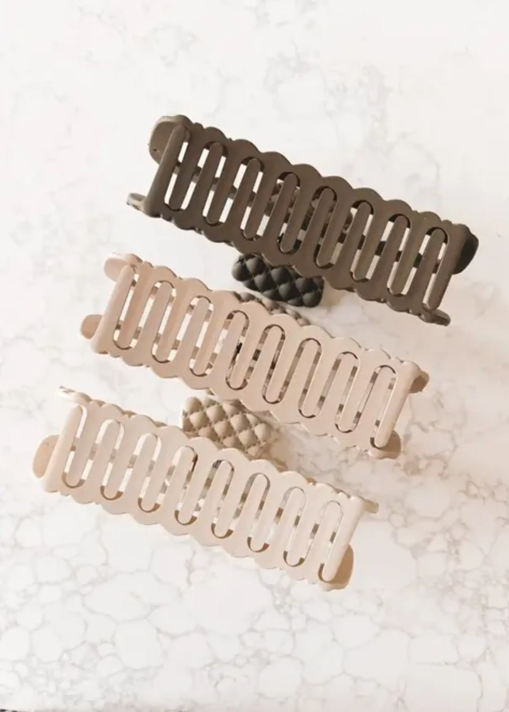 Kitten Claws Clips Quilted Large Matte Claw Clip