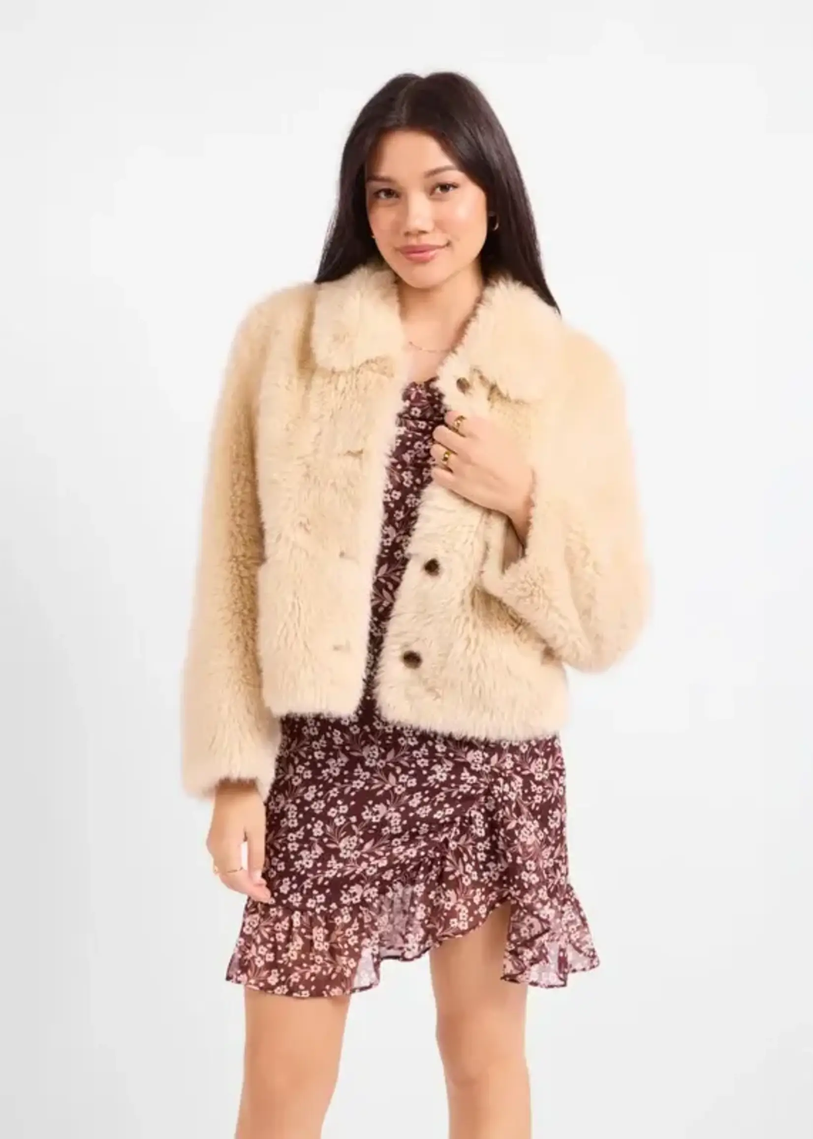 Sadie & Sage Calla Faux Fur Coat