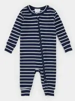 Petit Lem Indigo Striped Modal Rib Sleeper