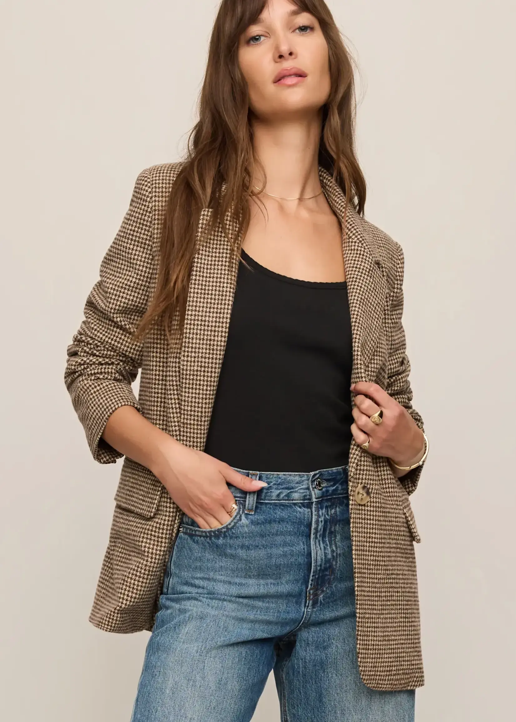 Z SUPPLY Evan Houndstooth Blazer