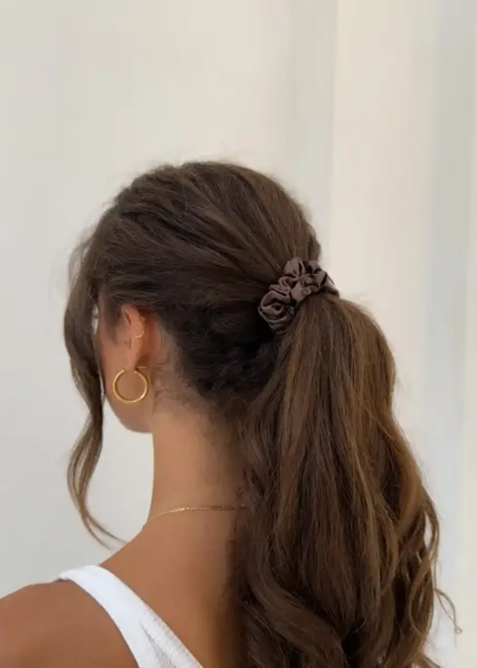 Organic Premium Silk Mini Scrunchie