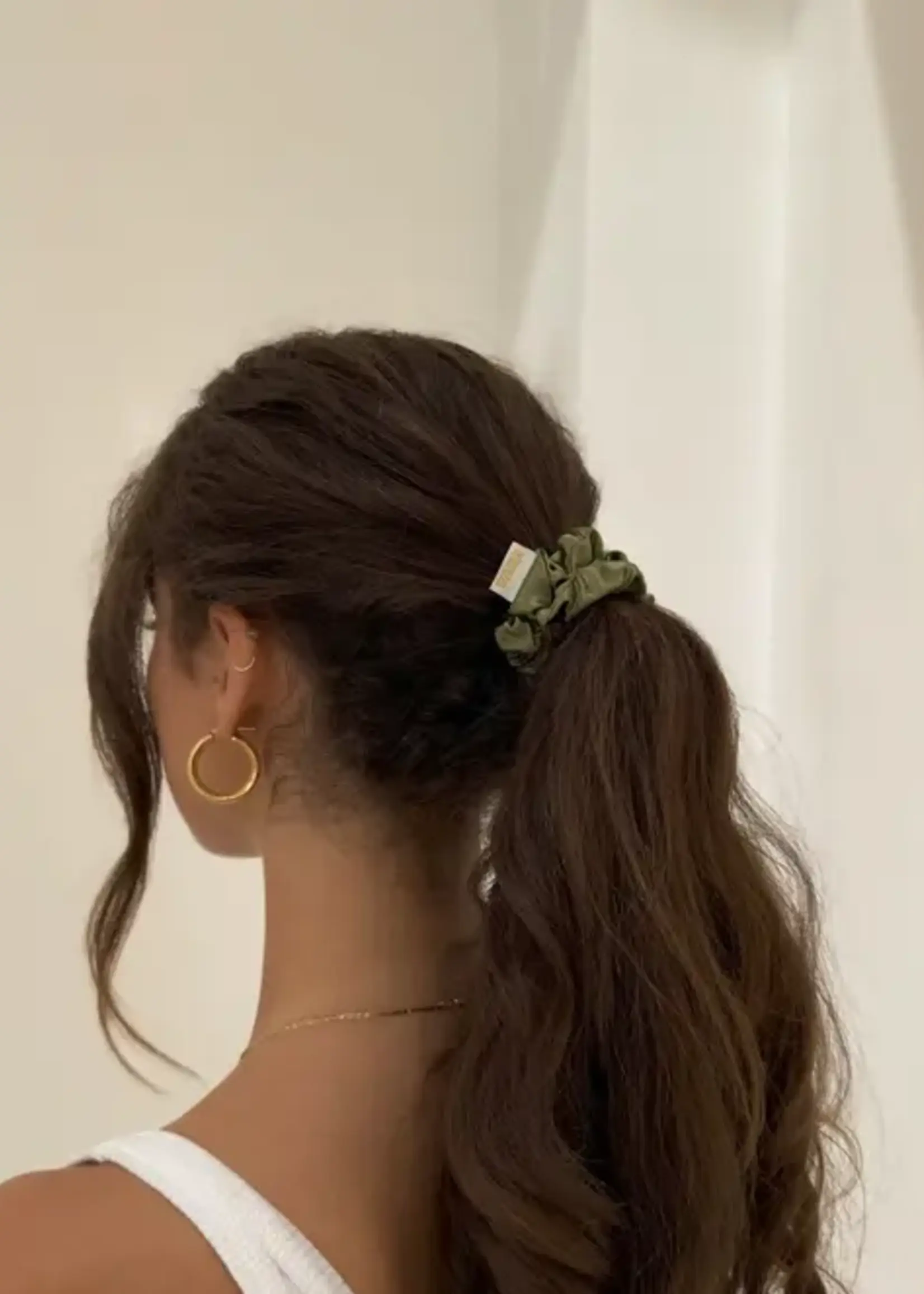 Organic Premium Silk Mini Scrunchie