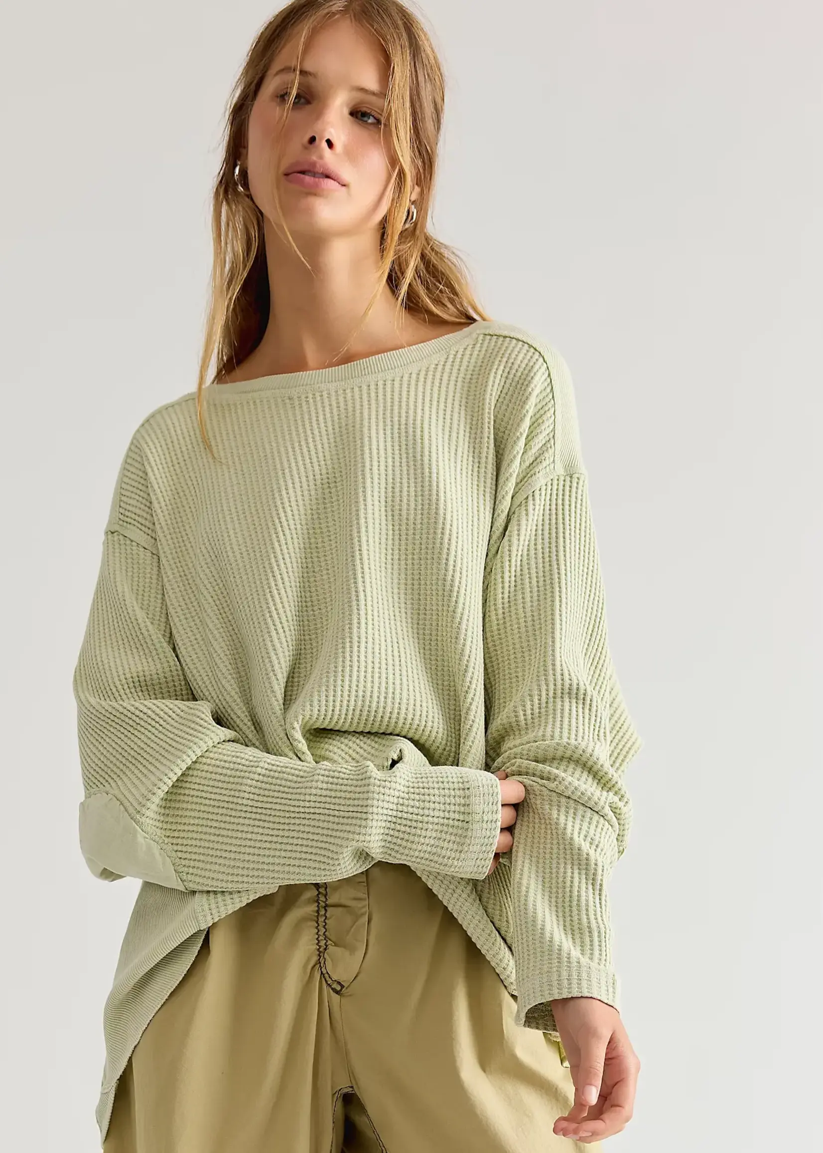 Free People Latte Blues Thermal