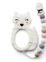 Little Cheeks FOX Teether & Clip