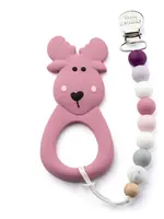 Little Cheeks MOOSE Teether & Clip
